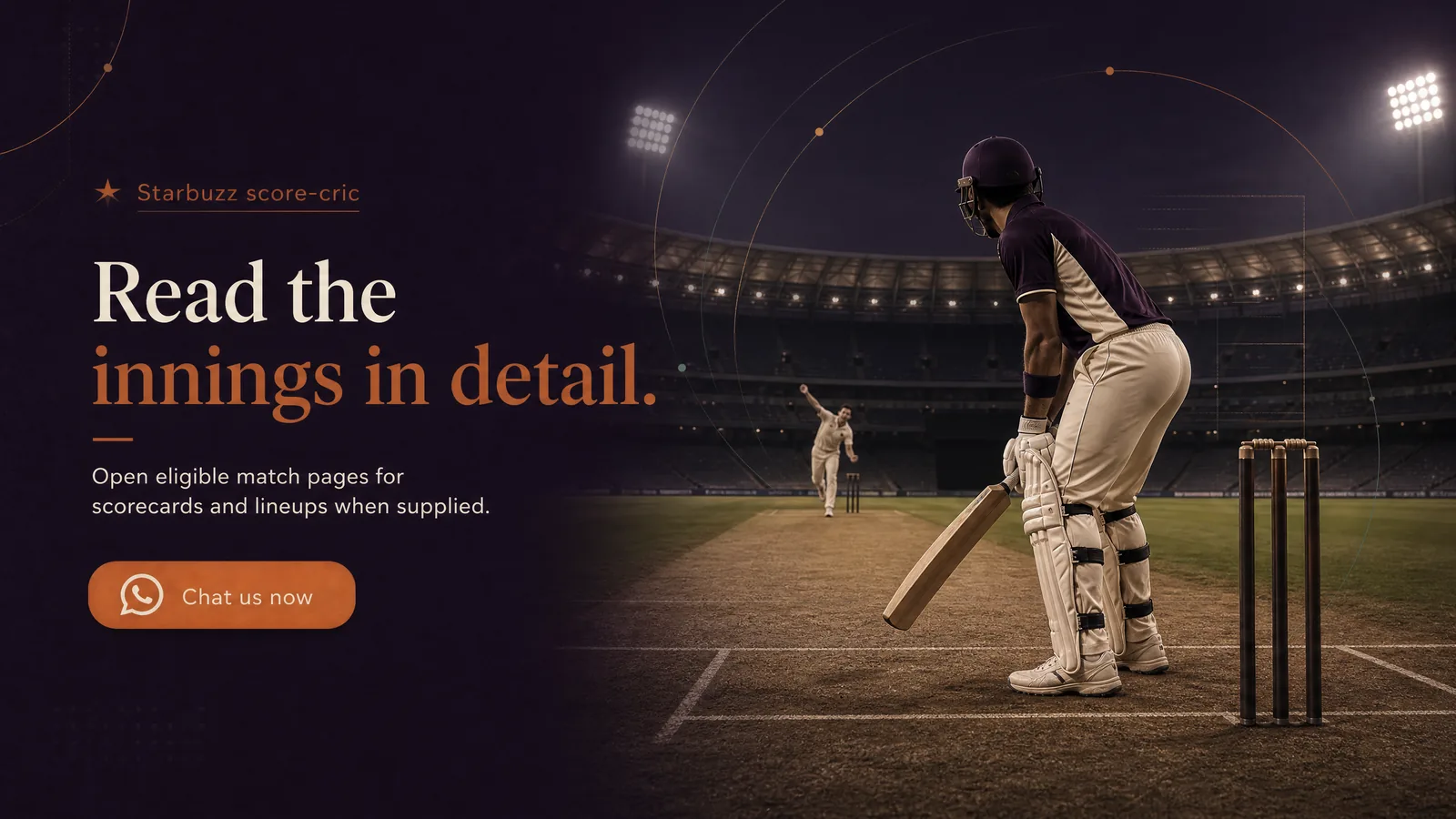Read the innings in detail. Open eligible match pages for scorecards and lineups when supplied.
